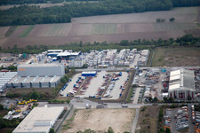 Industrial area Im Langgewan, forwarding company Kube & Kubenz in Worms in the state Rhineland-Palatinate, Germany