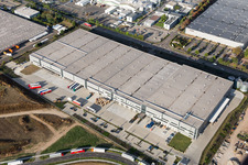 Building and production halls on the premises of ROWE Mineraloelwerk GmbH in Worms in the state Rhineland-Palatinate, Germany