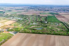 Grounds of the Golf course at Golfpark Biblis-Wattenheim *****GOLF absolute in Wattenheim in the state Hesse, Germany viewn from the air