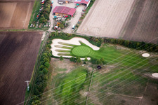 Grounds of the Golf course at Golfpark Biblis-Wattenheim with hand-shaped green in Biblis in the state Hesse