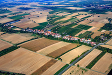 Village overview from the southeast in Vollmersweiler in the state Rhineland-Palatinate, Germany