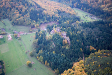 Bird's eye view of Windstein in the state Bas-Rhin, France