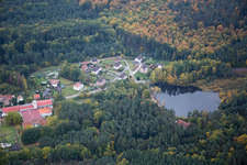 Dambach in the state Bas-Rhin, France from the drone perspective