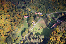 Windstein in the state Bas-Rhin, France from a drone