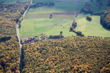 Nehwiller-près-Wœrth in the state Bas-Rhin, France out of the air
