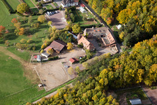 Niederbronn-les-Bains in the state Bas-Rhin, France seen from above