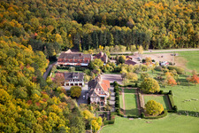 Aerial photograpy of Center rencontre Albert Schweitzer in Niederbronn-les-Bains in the state Bas-Rhin, France