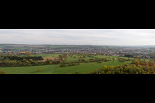 Panorama in Niederbronn-les-Bains in the state Bas-Rhin, France