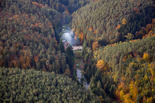 Oblique view of Rothbach in the state Bas-Rhin, France