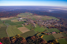 Aerial photograpy of District Vielbrunn in Michelstadt in the state Hesse, Germany
