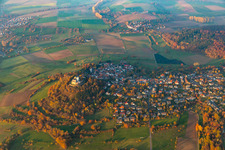 District Hering in Otzberg in the state Hesse, Germany from above