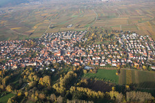 Aerial view of District Godramstein in Landau in der Pfalz in the state Rhineland-Palatinate, Germany