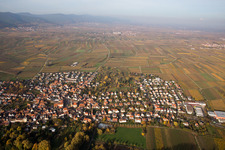 Aerial photograpy of District Godramstein in Landau in der Pfalz in the state Rhineland-Palatinate, Germany