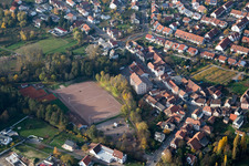 District Godramstein in Landau in der Pfalz in the state Rhineland-Palatinate, Germany out of the air