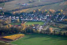 Aerial photograpy of Sports fields in the district Ingenheim in Billigheim-Ingenheim in the state Rhineland-Palatinate, Germany