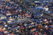 Construction site for In the city center in Kandel in the state Rhineland-Palatinate, Germany