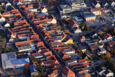 City Hall Kandel and Hauptstr in Kandel in the state Rhineland-Palatinate, Germany