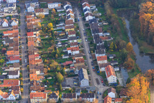 Elsässerstr in Kandel in the state Rhineland-Palatinate, Germany out of the air