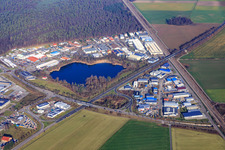 Am Hasenbiel commercial area with Zeeh Design GmbH Karlsruhe in the district Blankenloch in Stutensee in the state Baden-Wuerttemberg, Germany