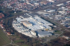 Building and production halls on the premises of SEW-EURODRIVE GmbH & Co KG in Graben-Neudorf in the state Baden-Wurttemberg, Germany
