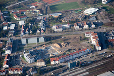 Bahnhofsring construction site in the district Graben in Graben-Neudorf in the state Baden-Wuerttemberg, Germany