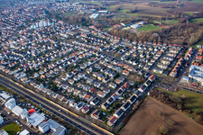 Siegelgrundstr in the district Mörsch in Rheinstetten in the state Baden-Wuerttemberg, Germany