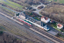 Station railway building of the French SNCF in Lauterbourg in Grand Est, France