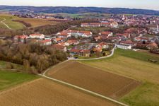 District Aunham in Bad Birnbach in the state Bavaria, Germany from above