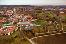 Aerial photograpy of Rottal Thermal Baths in the district Aunham in Bad Birnbach in the state Bavaria, Germany