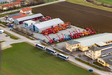 Aerial photograpy of Bad Birnbach in the state Bavaria, Germany
