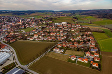 Bird's eye view of Bad Birnbach in the state Bavaria, Germany