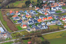 New development area Auf d. Höchst in Rohrbach in the state Rhineland-Palatinate, Germany