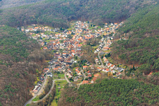 Village hidden in the Palatinate Forest in Dörrenbach in the state Rhineland-Palatinate, Germany