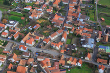 Evangelical Church, Parish Hall Oberotterbach and Town Hall in Oberotterbach in the state Rhineland-Palatinate, Germany