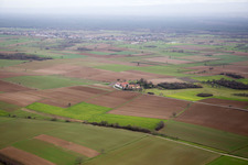 Workshop for Assisted Living of hidden Talents GmbH in the district Haftelhof in Schweighofen in the state Rhineland-Palatinate, Germany viewn from the air