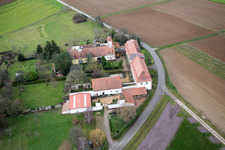 Bird's eye view of Workshop for Assisted Living of hidden Talents GmbH in the district Haftelhof in Schweighofen in the state Rhineland-Palatinate, Germany