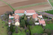 Workshop for Assisted Living of hidden Talents GmbH in the district Haftelhof in Schweighofen in the state Rhineland-Palatinate, Germany seen from a drone