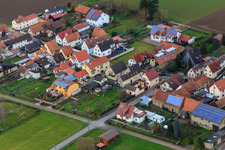 Aerial view of Back ditch in Kandel in the state Rhineland-Palatinate, Germany