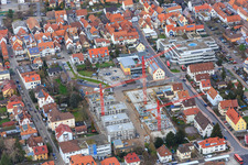 Construction site for new development in the city center in Kandel in the state Rhineland-Palatinate, Germany
