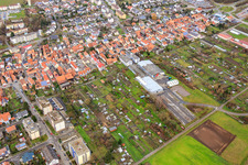 Unterkandler garden plots in Kandel in the state Rhineland-Palatinate, Germany