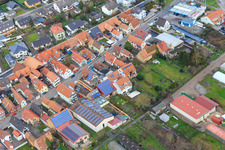 Back ditch in Kandel in the state Rhineland-Palatinate, Germany seen from above