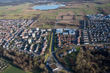Bypass road in the district Mörsch in Rheinstetten in the state Baden-Wuerttemberg, Germany