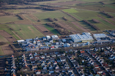 Commercial ring in the district Mörsch in Rheinstetten in the state Baden-Wuerttemberg, Germany