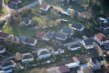 Aerial photograpy of Scheibenhard in the state Bas-Rhin, France