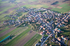 Salmbach in the state Bas-Rhin, France from above