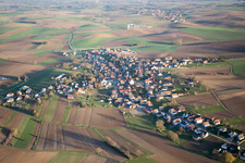 Drone recording of Siegen in the state Bas-Rhin, France