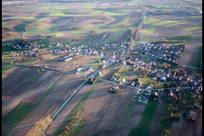 Drone recording of Wintzenbach in the state Bas-Rhin, France