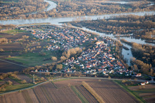 Munchhausen in the state Bas-Rhin, France from above