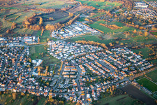 From the south in the district Würmersheim in Durmersheim in the state Baden-Wuerttemberg, Germany