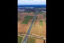 Course of the B9 in Hördt in the state Rhineland-Palatinate, Germany